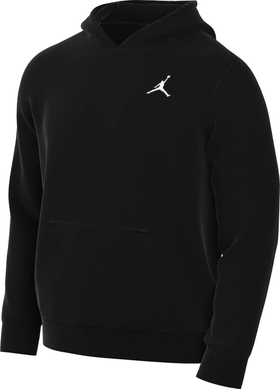 Nike Men's Jordan Brooklyn Hooded Sweatshirt, Black/White, XXL