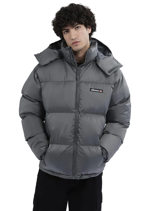 ellesse Mens Monterosa Padded Jacket, Grey, XL EU - Image 1