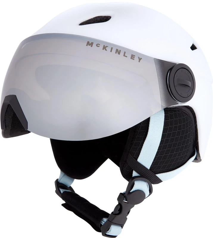 Mckinley Boy's Pulse S2 Visor Hs-016 Ski Helmets White/Blue Ice/Rose S