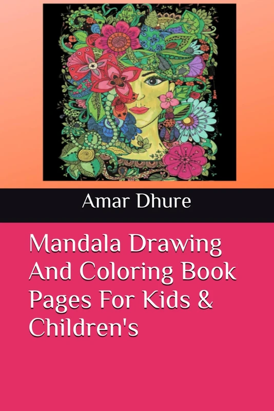 Mandala Drawing And Coloring Book Pages For Kids & Children's