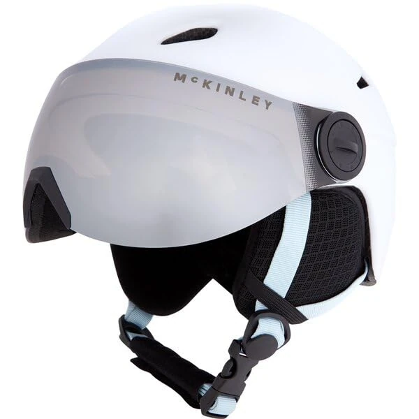 Mckinley Boy's Pulse S2 Visor Hs-016 Ski Helmets White/Blue Ice/Rose XS