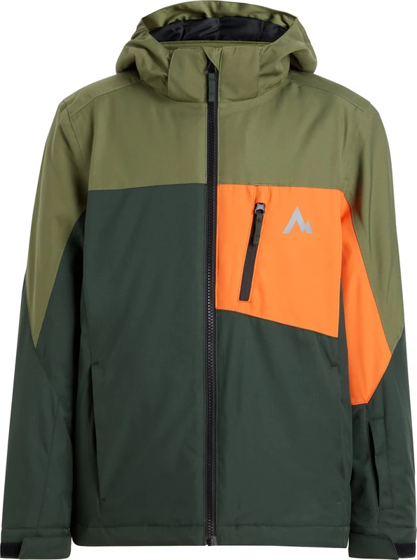Mc Kinley Boys Dorian Jacket, Green Dark/Olive Dar, 152