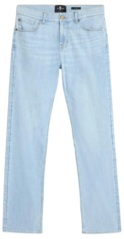 7 For All Mankind Men's Slimmy Studio Jeans, Light Blue, 34W