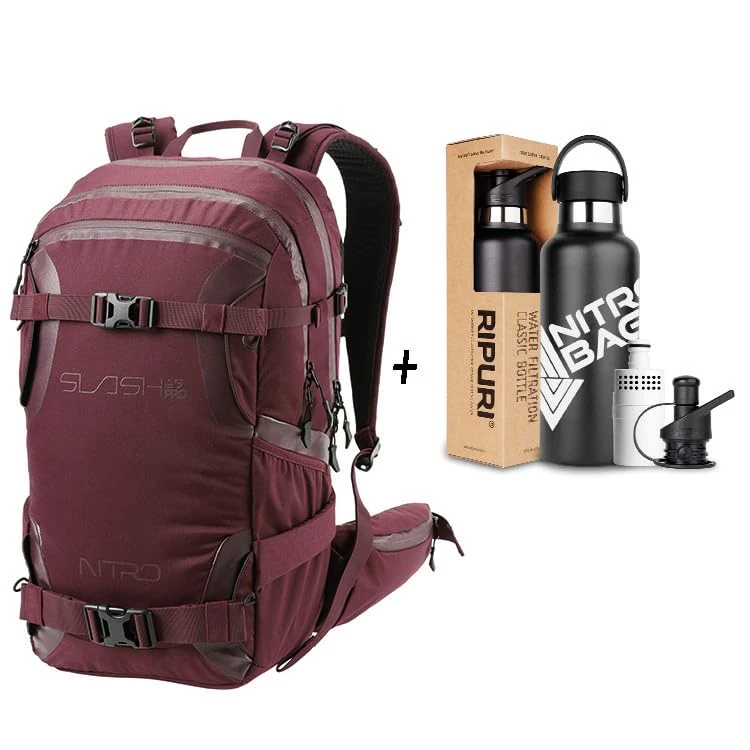 Nitro Unisex Slash 25 Pro Backpack, Wine Red, 25 l, Rucksack Backpacks