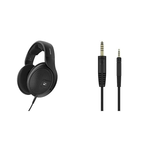 Sennheiser headphone bundle HD 560S, Open back headphones and Original Accessory Cable - 1.8-meter balanced cable with 4.4mm connector plug
