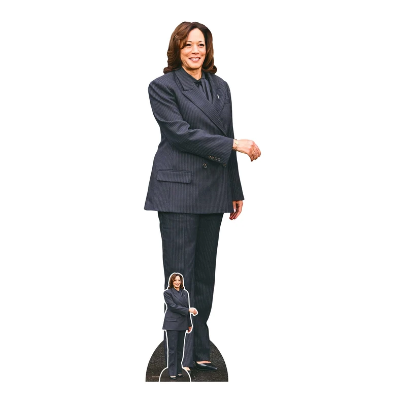 SC4632 Kamala Harris Handshake Cardboard Cut Out Height 170cm - Image 1