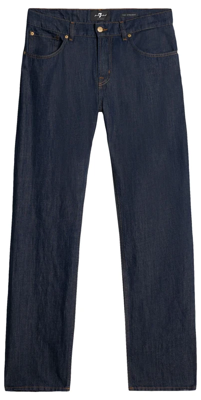 7 For All Mankind Men's The Straight Total Jeans, Dark Blue, 38W
