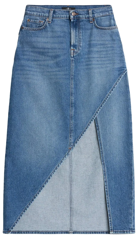 7 For All Mankind Women's Libby Skirt Weekend with Cut, 24W