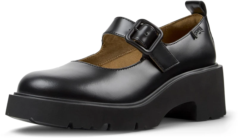 Camper K201681 Milah Women's Ballet Flats, Black 001, 6 UK