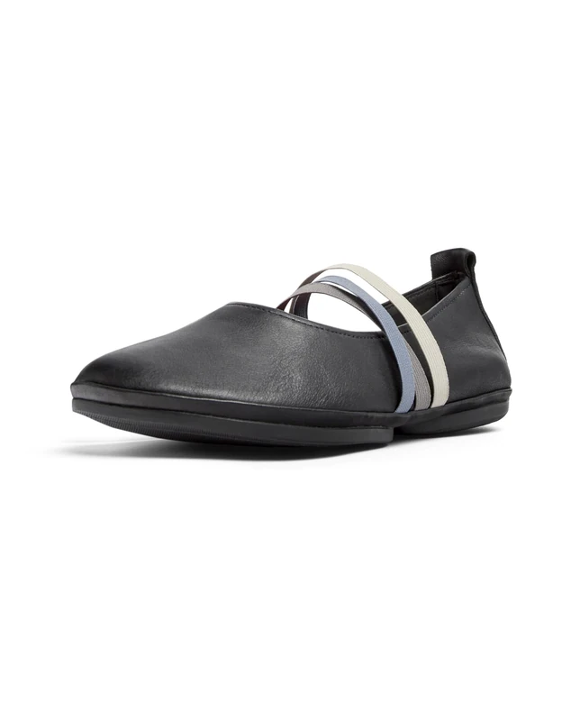 Camper Women's Right Nina K201665 Ballerina Shoes, Black 003 TWS, 8 UK