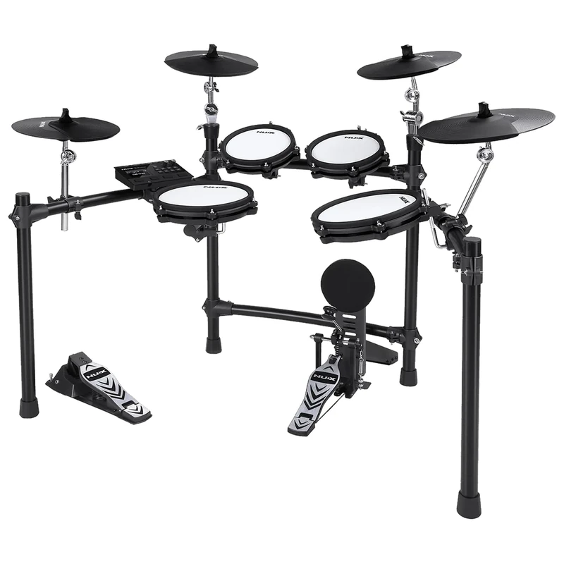 NU-X | DM-310 Digital Drum Kit: Advanced Mesh Pad System with Dual-Zone Triggers, Bluetooth Connectivity, and USB MIDI/Audio Integration for Versatile Performance and Recording