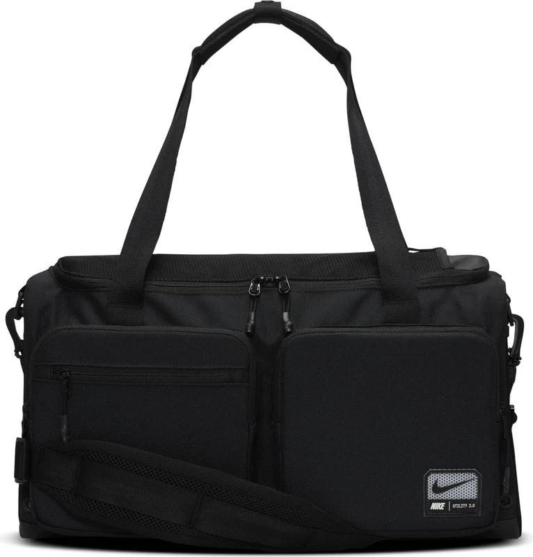 Nike Unisex Utility S Power - 2.0 Duffel, Black/Black/White, One Size
