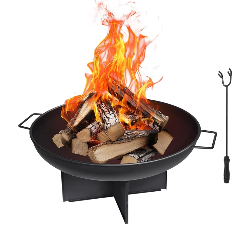 HYCHIKA BETTER TOOLS FOR BETTER LIFE Fire Bowl Pit for the Garden, Patio and Balcony (Round 60cm)