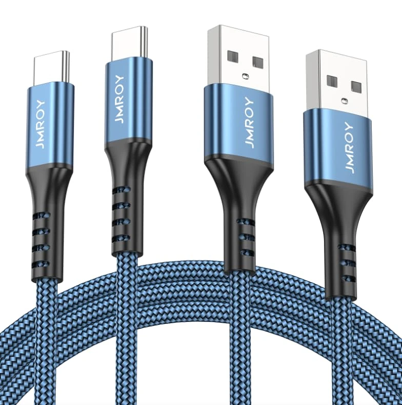 USB C Charger Cable 2M 2pack, Samsung Charger Fast Charge USB to USB C Cable for iPhone 15, Samsung Galaxy S21 S20 S22 S10 S9 S8 A12 A13 A21s A32 A40 A50 A53 A52