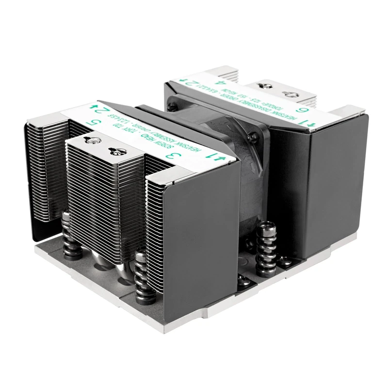 SilverStone Technology XE02-SP5, 2U Small Server/Workstation CPU Cooler for AMD SP5 Socket, SST-XE02-SP5B (Black+Black)