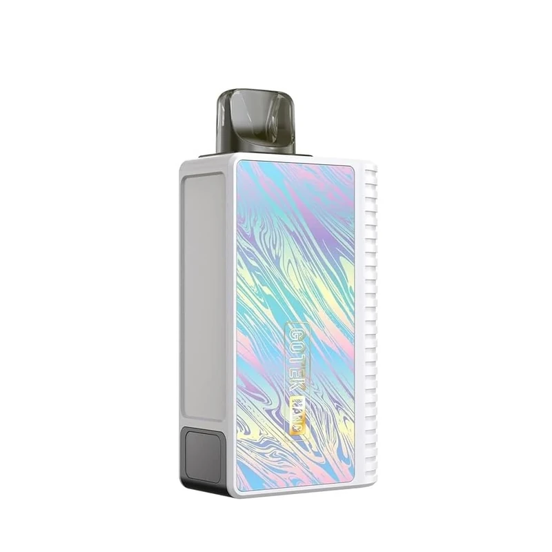 Aspire Gotek Nano Vaping Kit, Compact, Portable, Long-Lasting Battery, Ideal for MTL, Run Nic Salts, E Cigarettes, Refillable and Rechargeable, Aspire Vaping, No Nicotine (Aurora/White)