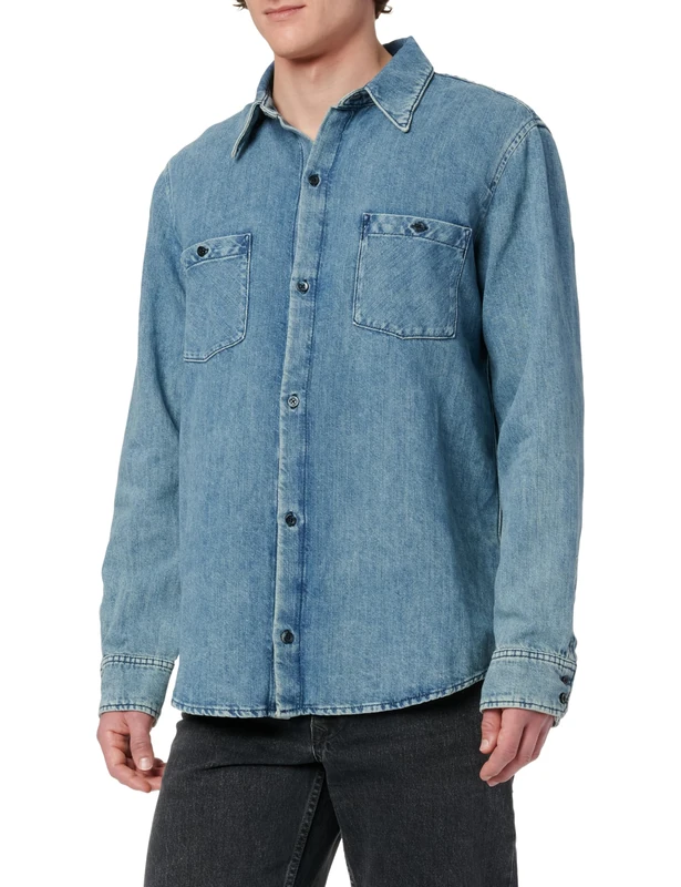 7 For All Mankind Men's Station Shirt, M