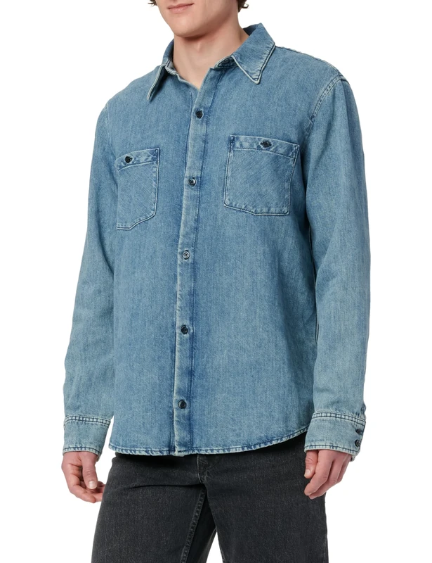 7 For All Mankind Men's Station Shirt, L