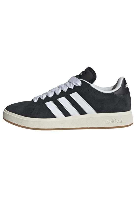 adidas Men's Grand Court Base 00s Shoes, Core Black/Cloud White/Gum, 11.5 UK