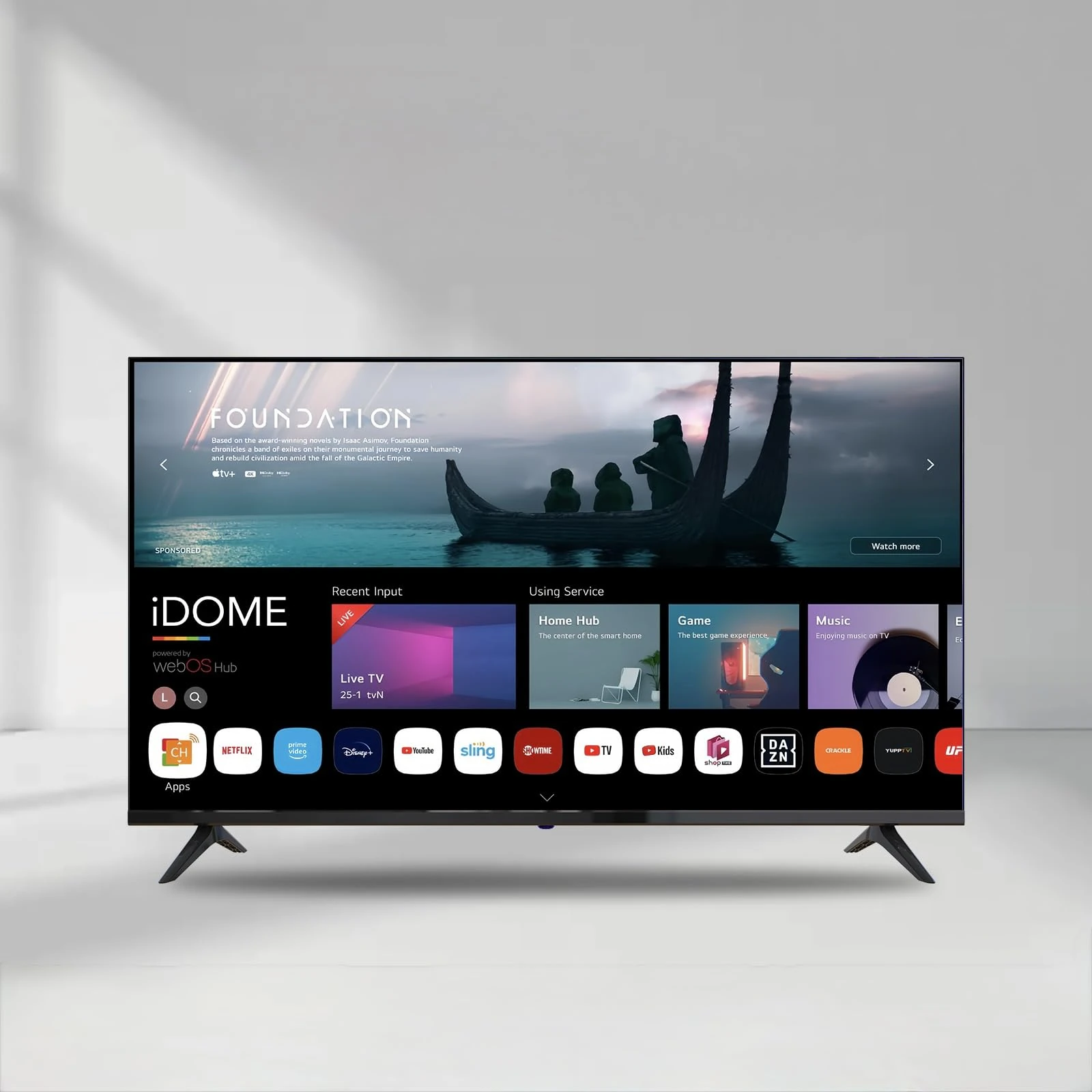 43 Inch Smart WebOS TV WiFi Freeview 2K FHD Frameless 3 HDMI 2 USB 220V UK