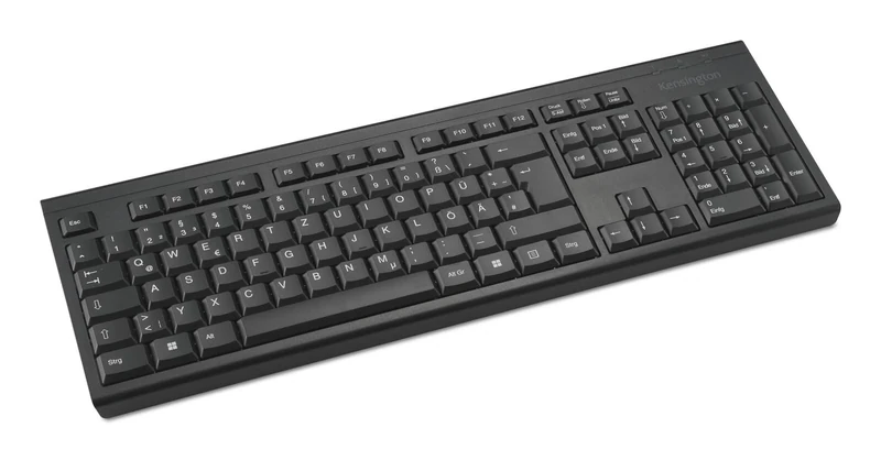 Kensington KB150 EQ Wireless Keyboard, QWERTZ, Compatible with Windows and MacOS, Full Size Keyboard, with USB-A Nano Receiver, Made from 64 Percent Recycled Material* (K75561DE)