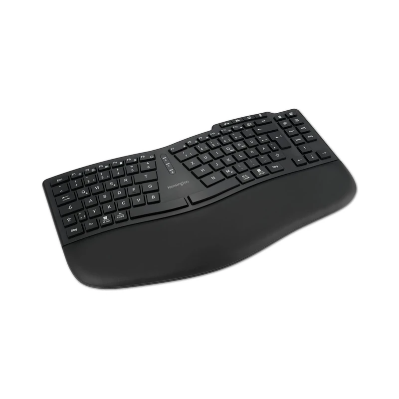Kensington Pro Fit Ergo KB675 EQ, QWERTY, 2.4GHz Bluetooth, Wireless, Rechargeable TKL Keyboard, Compatible with Windows and macOS, Composed of 45% Post-Consumer Recycled Content (K75491UK)