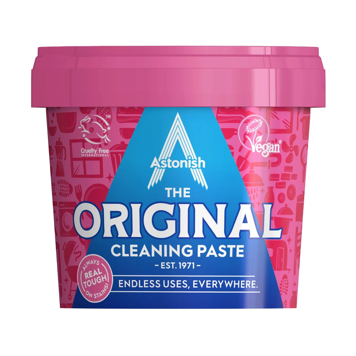 Astonish The Original Cleaning Paste, Multi-Purpose, No Harsh Chemicals, Mandarin & Peaches Scent, 500g