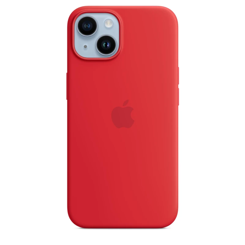 Apple iPhone 14 Silicone Case with MagSafe - (PRODUCT) RED
