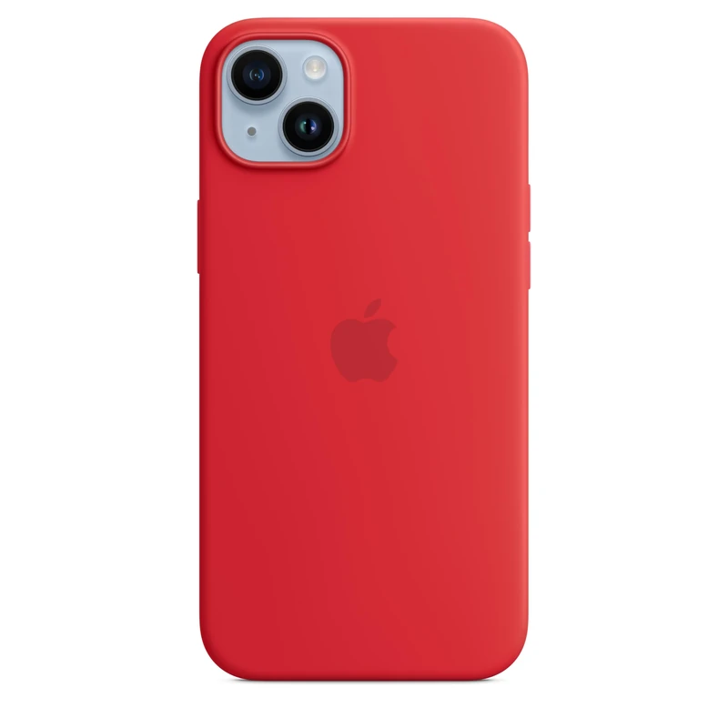 Apple iPhone 14 Plus Silicone Case with MagSafe - (PRODUCT) RED