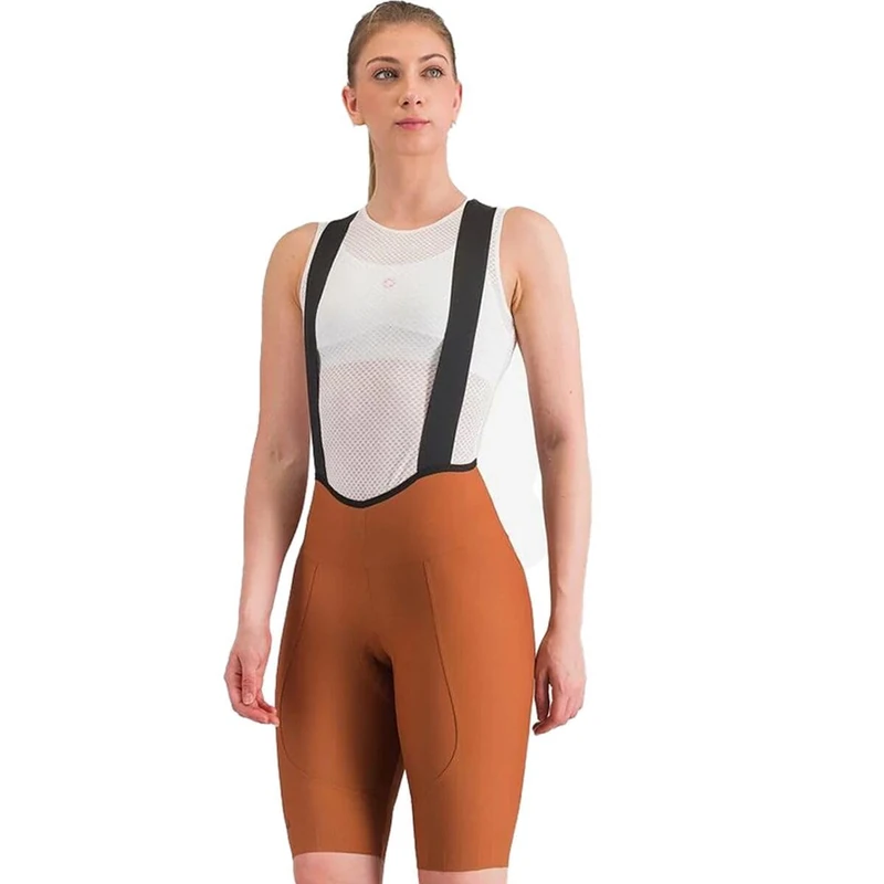 CASTELLI Women's Espresso W Dt Bibshort Cycling Shorts, Caff File, XL