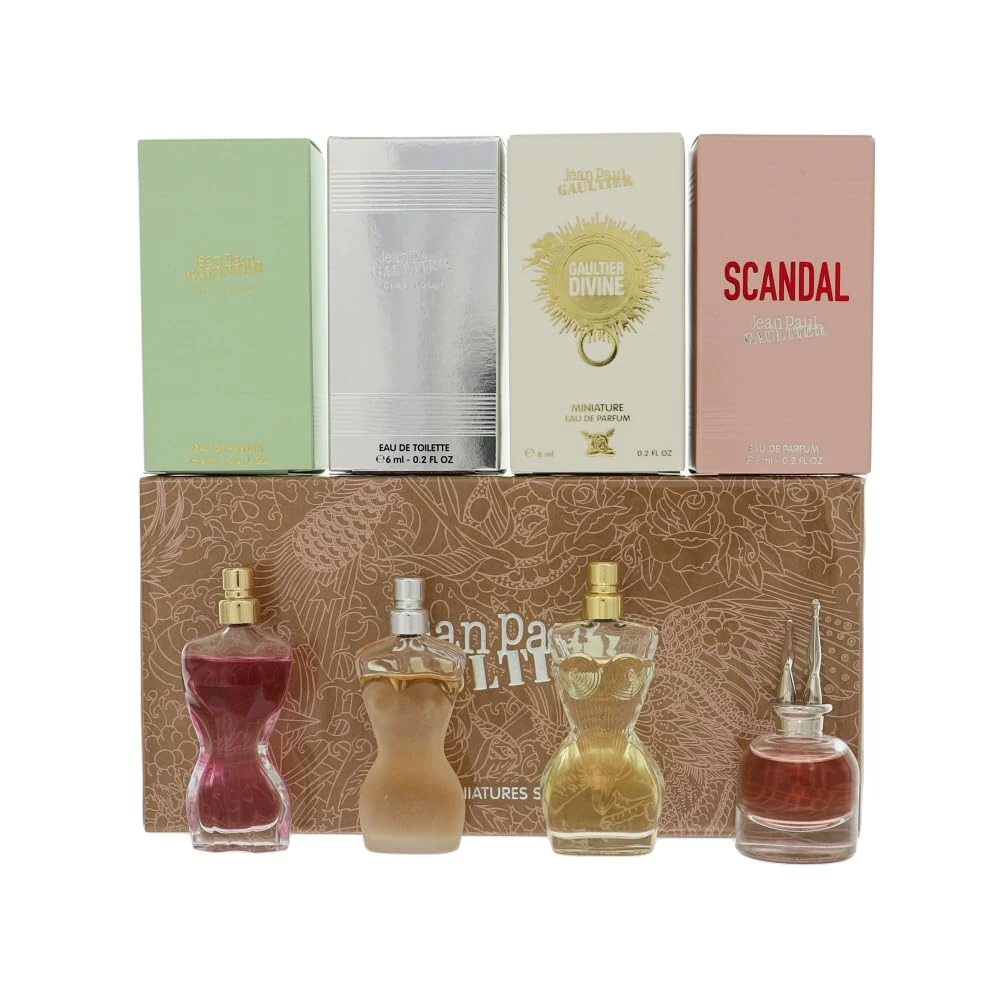 Jean Paul Gaultier La Belle Scandal Classic Divine 4 Piece Miniature Set