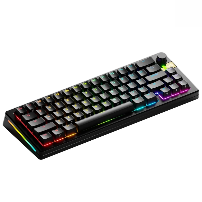 Glorious Gaming GMMK 3 Pro HE: Wireless Gaming Keyboard, Hall Effect, Aluminum Case, 8K Polling Rate, Switches with Hot Swap MX and HE, Adjustable Action, Compact 65%, QWERTY US - Black