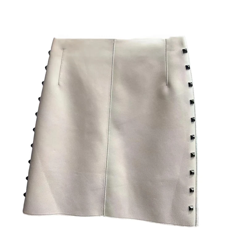 Dvbfufv Women Leather Skirts Femele Mini Skirts Female Simple Sexy Skirts White