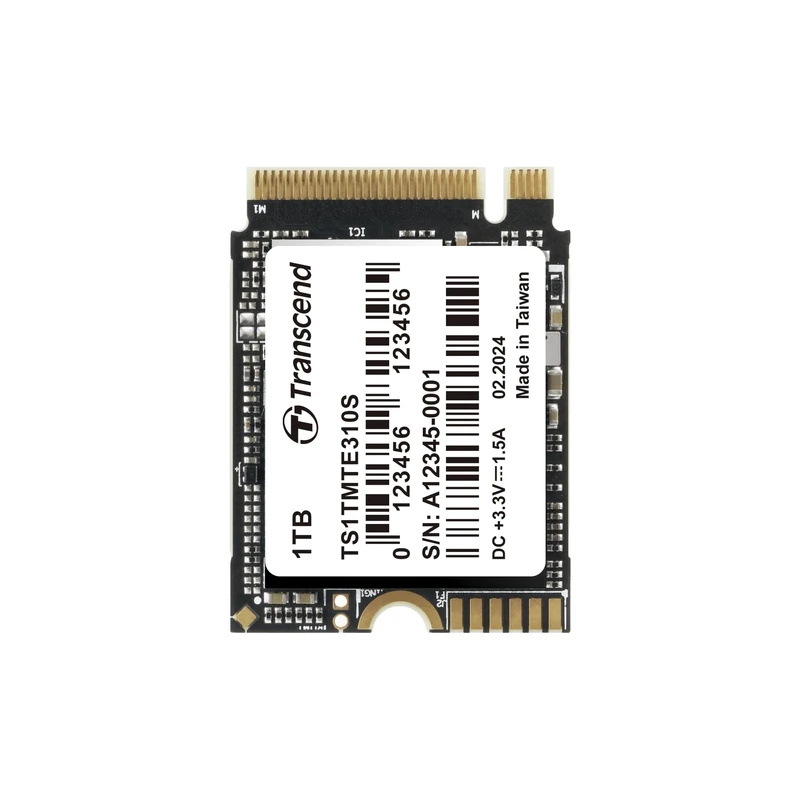 Transcend 1TB M.2 2230 NVMe PCIe Gen4 x4 SSD MTE310S (Read/Write - up to 5,000/3,500 MB/s- TS1TMTE310S-E