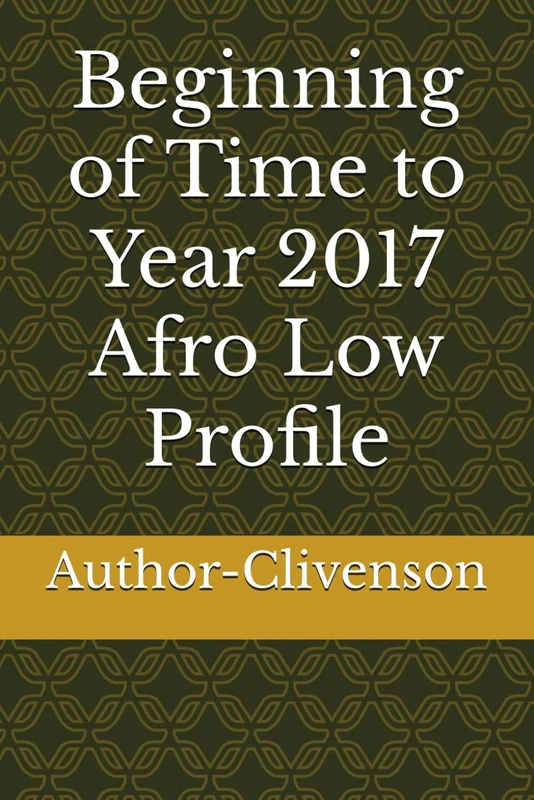 Beginning of Time to Year 2017 Afro Low Profile - Image 1