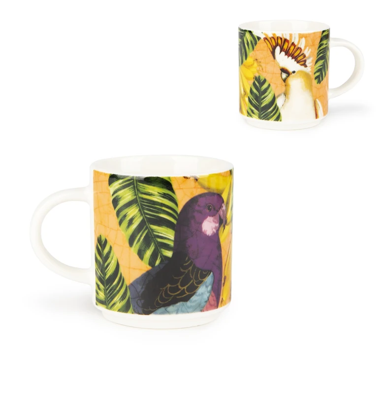 Excelsa Havana Espresso Cups Set of 6, Porcelain, Capacity 100 ml, Multicoloured