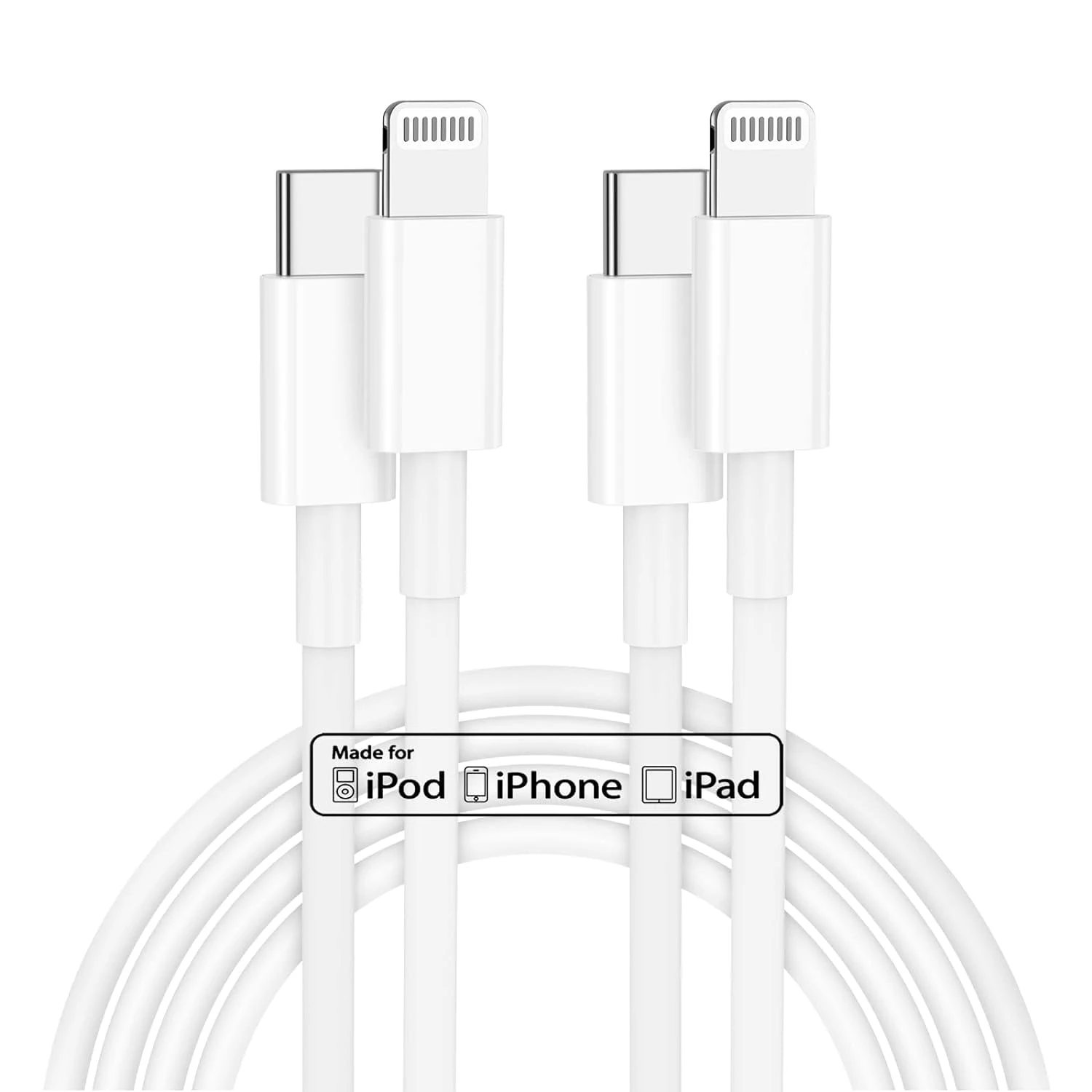 iPhone 14 Charger Cable 2m Fast Charge, [Apple Certified] Long iPhone 13 Fast Charging Lead, 2Pack 2M USB C to Lightning Cable Wire for Apple iPhone 14 Pro Max/13 Pro/12 Mini/11/XS/XR/X/SE/8 Plus/iPad