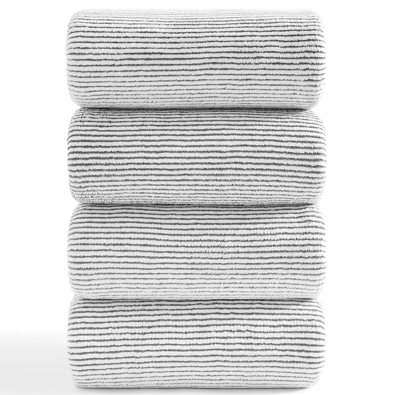 4 Piece Bath Towel Set 35"x70"Oversized Bath Towel for Bathroom Ultra Soft Fluffy Extra Large Bath Sheet Luxury Premium Bathroom Towel Highly Absorbent Quick Dry Shower Towel for Hotel Spa,Brown White