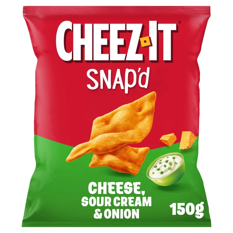 Cheeze-its Cheese and Sour Cream and Onion Baked Snacks 150g