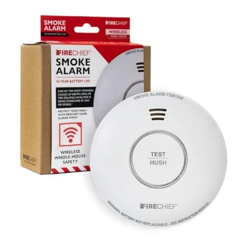 Interlinked Smoke and Heat Alarm Scotland Bundle with Carbon Monoxide Alarm - Compatible with Northern Ireland Regulation - 3 x Smoke Alarms, Heat Alarm, Carbon Monoxide Alarm