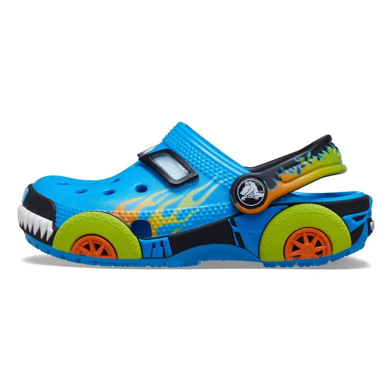Crocs Unisex Kids Clog, Classic IAM Monster Truck Clog T, Neon Ocean, 6 UK Child