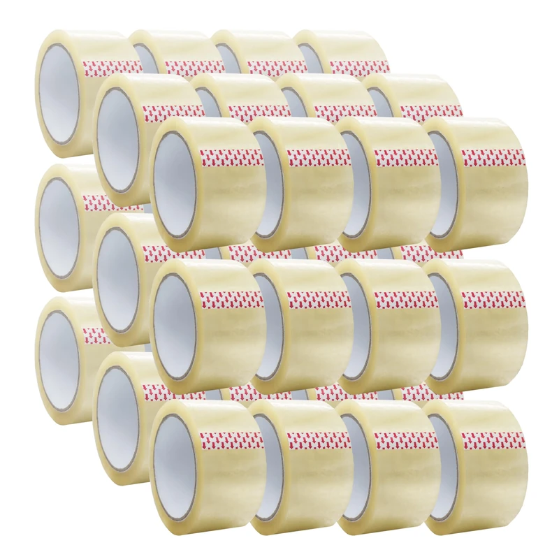GSL Packing and Parcel Tape - 6 Rolls (48mm x 66m) - Strong Heavy Duty Clear Tape for Packing Boxes, Secure Packaging Tape for Moving House, long term storage, sticky (Clear, 36 rolls)
