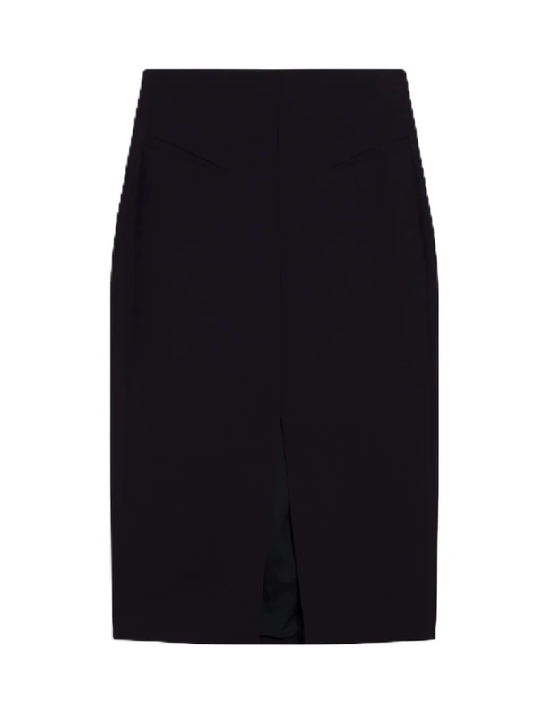 Ted Baker Womens Manabsl Tailored Midi with Front Split Skirt, Navy, 6 UK