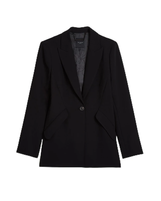 Ted Baker Womens Manabl Single Breasted Tailored Blazer, Black, 16 UK - Image 1