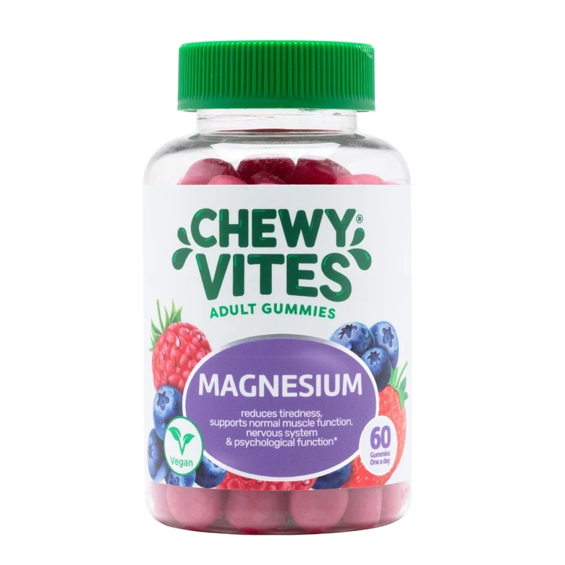 Chewy Vites Magnesium Citrate Gummies 736mg - 60 Vegan Berry Gummies