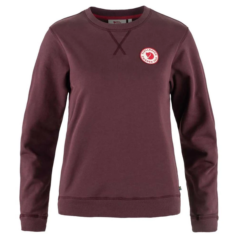 FJALLRAVEN 87230-357 1960 Logo Badge Sweater W Sweatshirt Women's Port Size L