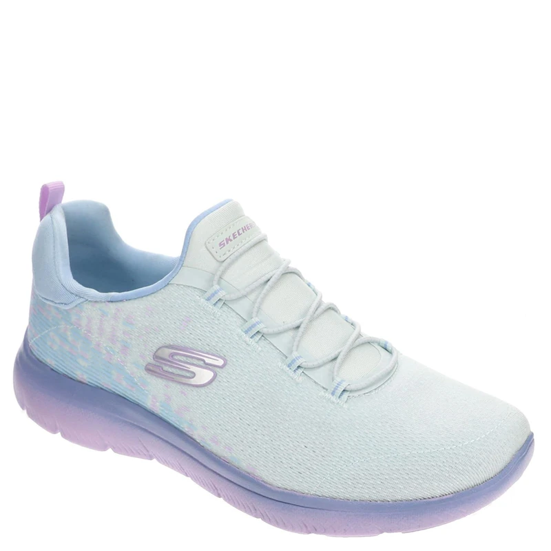 Skechers Women's Summits Sneaker, Light Blue/Lavender=lblv, 9 UK