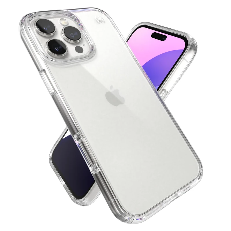 Speck Clear iPhone 16 Pro Max Case - Slim Presidio Perfect Clear - Image 1