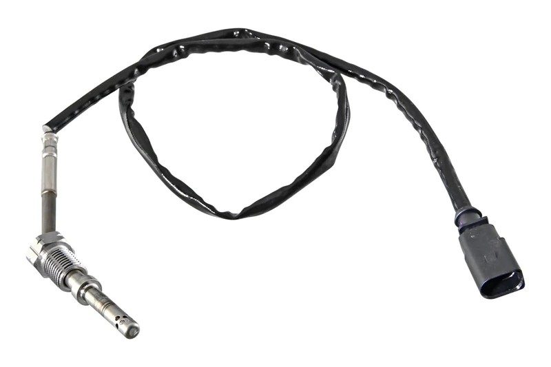 HELLA 6PT 358 226-161 Sensor, exhaust gas temperature - 2-pin connector - Bolted - Cable: 606mm - Image 1