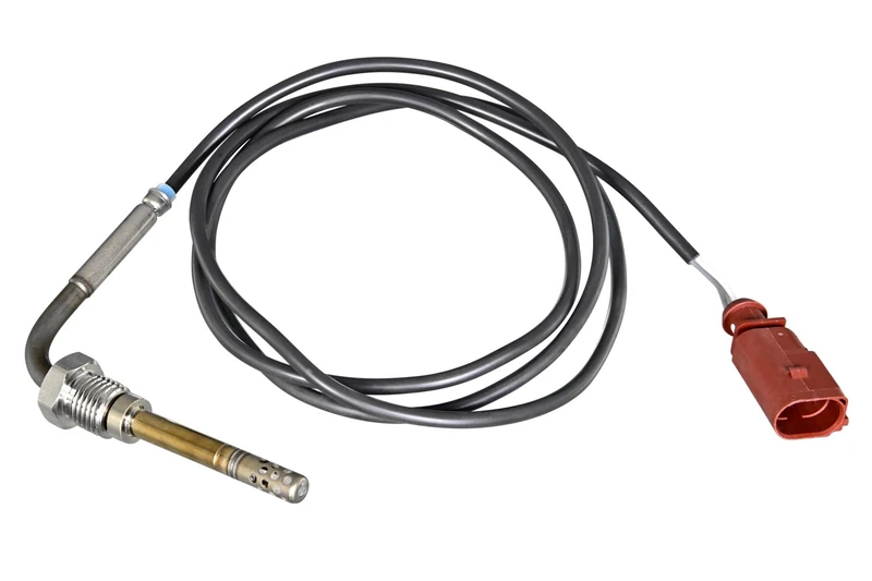HELLA 6PT 010 376-991 Sensor, exhaust gas temperature - 2-pin connector - Bolted - Cable: 1167mm